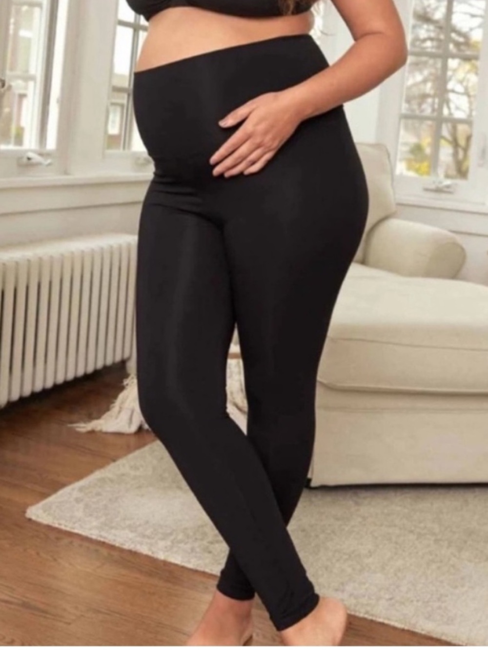 Hatch Before During and After Black Legging Medium